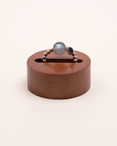 The Oracle's Shadow - Grey Moonstone & Silver Intuition Ring